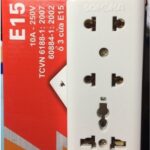 Ổ cắm 3 màu trắng E15
