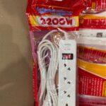 Ổ cắm chéo 4 cửa 2200W Trắng