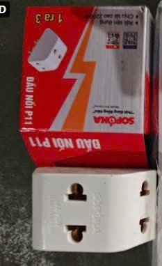 Đầu nối 3 cửa p11/ba chạc điện