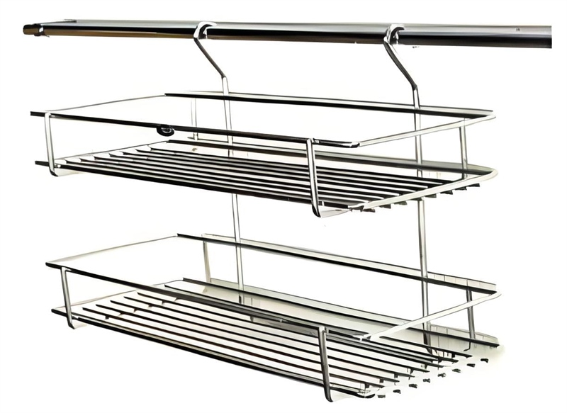 Kệ inox treo gia vị 15X50 2 tầng Kệ inox treo gia vị 15X50 2 tầng