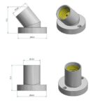Điện Quang - Chuôi đèn xoay DQ LHR E27 (Góc xoay 45-90 độ) - Màu trắng - Image 4